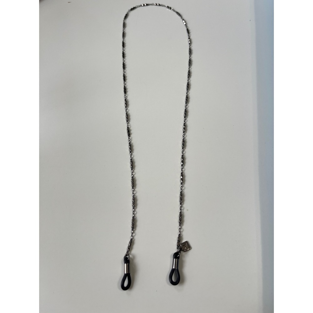 CMC Gunmetal Gray Chain eyeglass Lanyard holder loops Geometric Link stylish